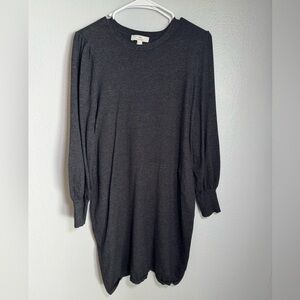 H by Halston Black Sweater Dress Size Medium